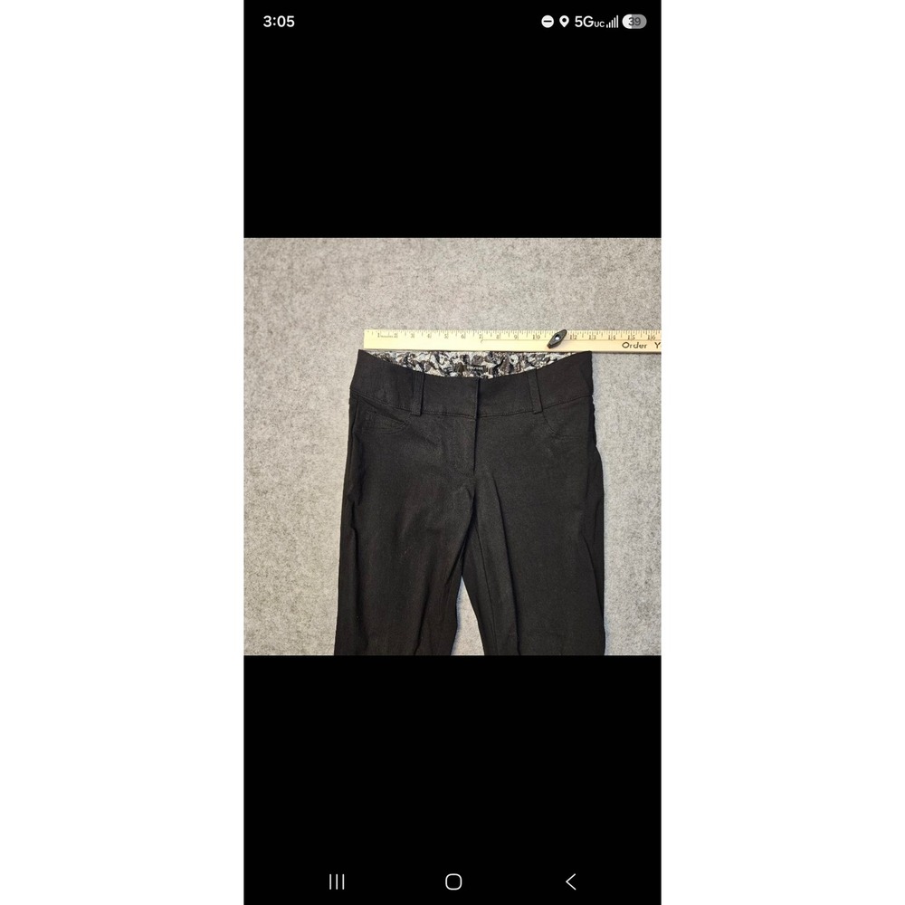 Maurices Womens Black Skinny Dress Pants Low Rise Work Trousers Size 0/1 Short - Picture 3 of 12